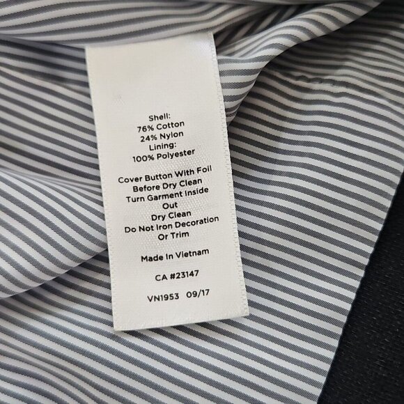 Talbots Aberdeen Blazer Size 4 (34" Chest) Classic Preppy Two Button Navy Blue - Picture 15 of 16